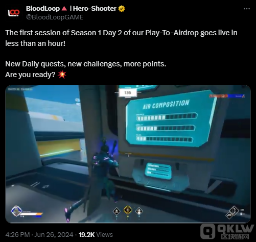 ����Α�BloodLoop���Ƴ���Play-to-Airdro&#&nbsp;�DƬ